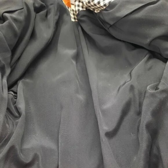 Vtg 50s unique wool gingham coat - Picture 8 of 10